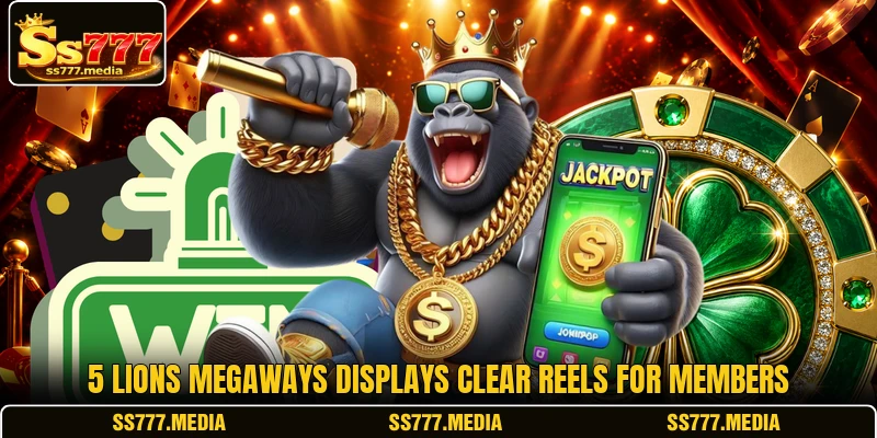 5 Lions Megaways displays clear reels for members 5 Lions Megaways displays clear reels for members