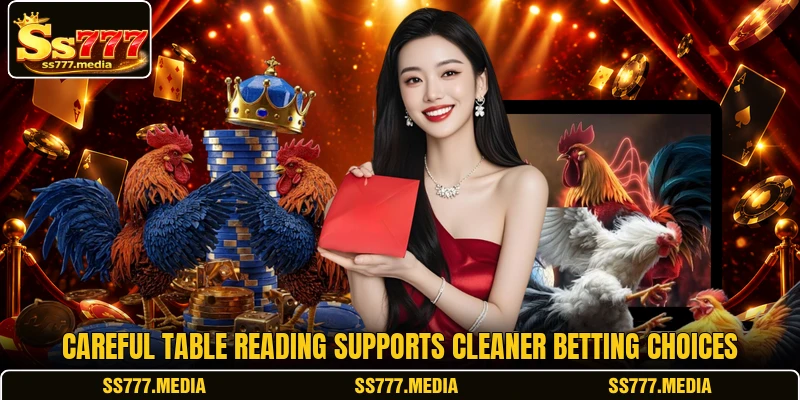 Careful table reading supports cleaner betting choices Careful table reading supports cleaner betting choices