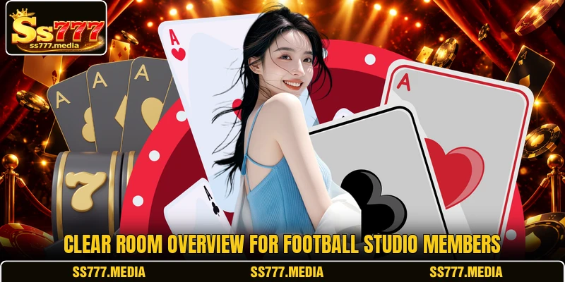 Clear room overview for Football Studio members Clear room overview for Football Studio members