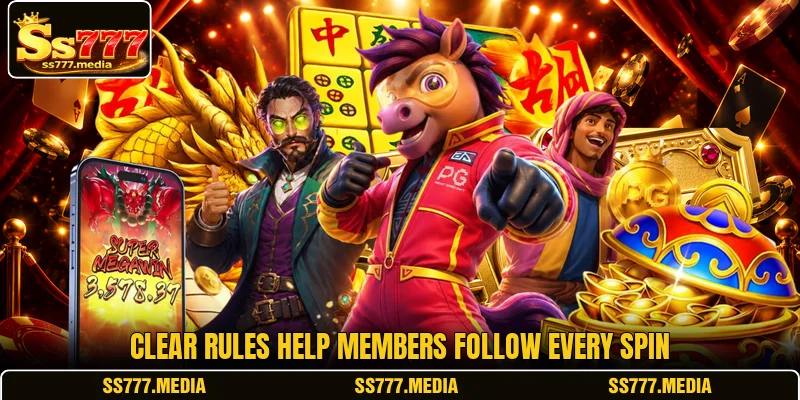 Clear rules help members follow every spin Clear rules help members follow every spin