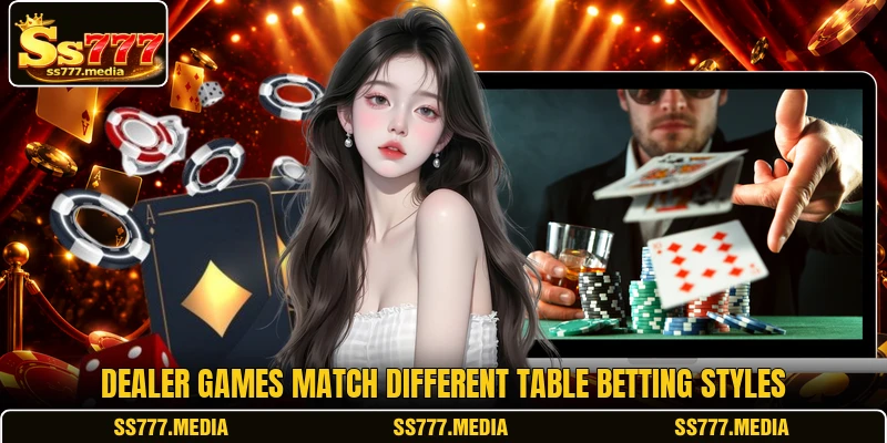 Dealer games match different table betting styles Dealer games match different table betting styles