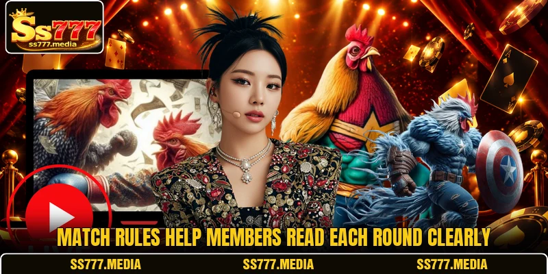 Match rules help members read each round clearly Match rules help members read each round clearly