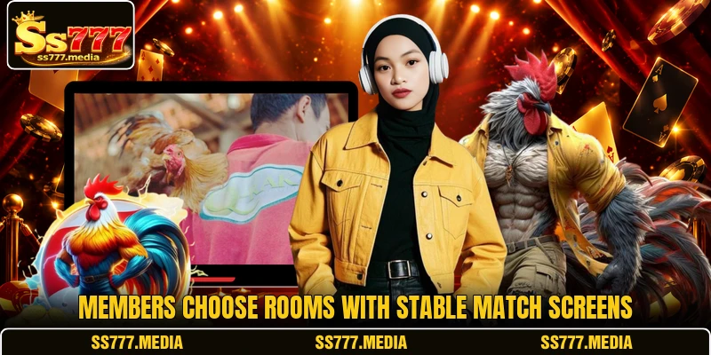 Members choose rooms with stable match screens Members choose rooms with stable match screens