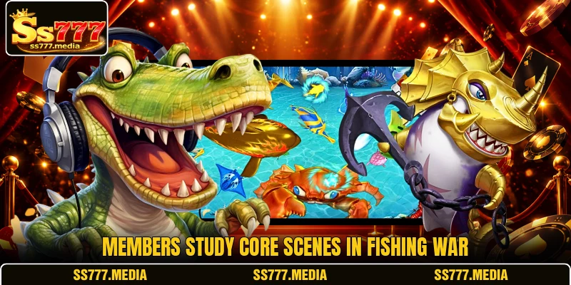 Members study core scenes in Fishing War Members study core scenes in Fishing War