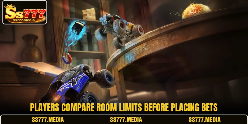 Players compare room limits before placing bets Players compare room limits before placing bets