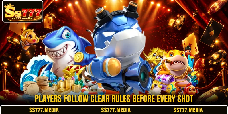 Players follow clear rules before every shot Players follow clear rules before every shot