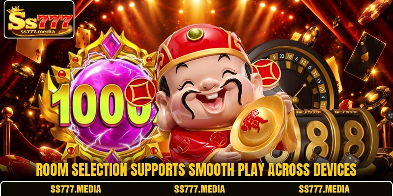 Room selection supports smooth play across devices Room selection supports smooth play across devices