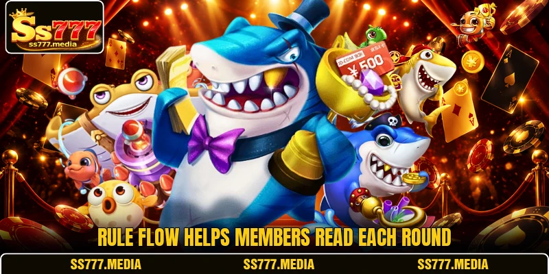 Rule flow helps members read each round Rule flow helps members read each round